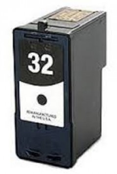 Ink cartridge Black replaces Lexmark 18C0032E, 32