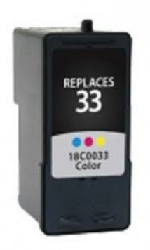 Ink cartridge Color replaces Lexmark 18C0033E, 33