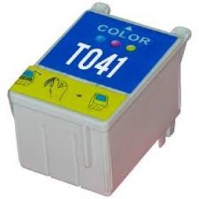 Ink cartridge Color replaces Epson C13T04104010, T041