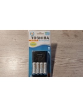 Battery charger for Toshiba rechargeable batteries AA-AAA (4 Batteries AA 1950mAH INCLUDED)